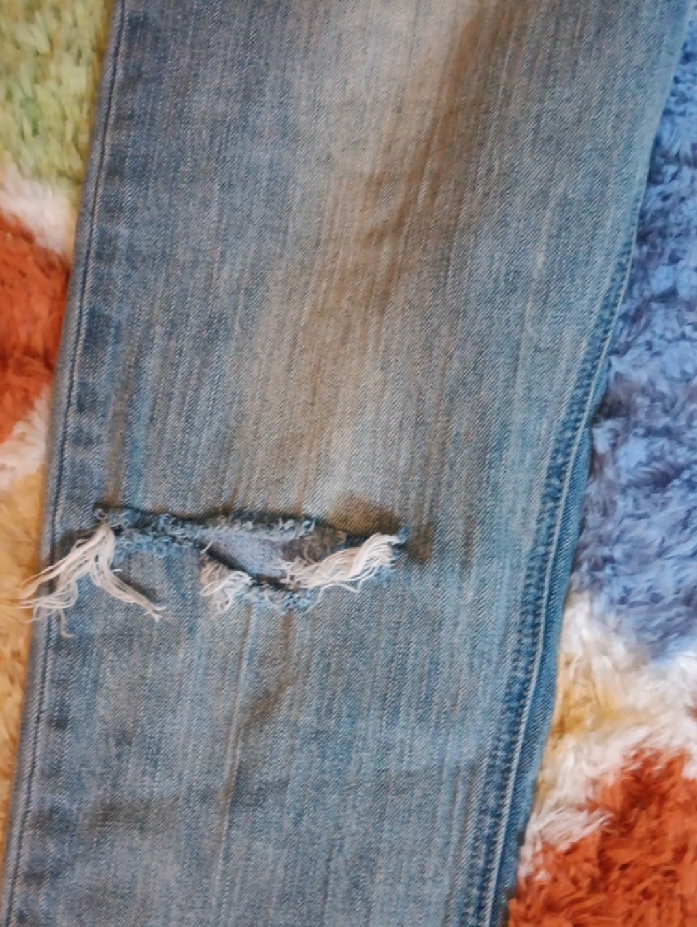 Numero Light Blue Distressed Women’s Jeans - Picture 2 of 9